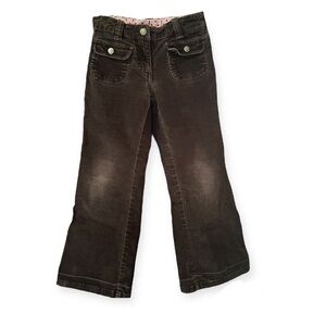 Mini Boden Size 7 Brown Velour Pants - some wear on knees as seen in images
